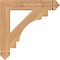 Ekena Millwork Merced Arts & Crafts Smooth Bracket, Western Red Cedar, 3 1/2"W x 22"D x 22"H BKT04X22X22MRC03SWR - alternate 3